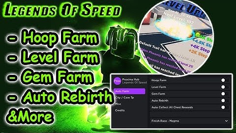 [OP] Roblox Legends Of Speed Script - AutoFarm GUI & More 2022