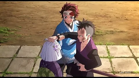Tanjiro Breaks Genya's Arm | Demon Slayer | Tanjiro Gets Angry At Genya