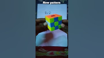 new pattern on 3 by 3 rubikcube | #shorts #viralshorts amazing pattern | how to make pattern on cube