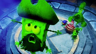 Spongebob Becomes A Pirate Ghost The Spongebob Movie Search For Squarepants Clip