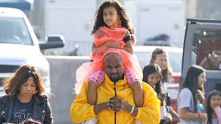 Kanye West Takes Nori To King Tut Exhibit And Wears New Yeezy Boost 700 Vx Samples - Exclusive