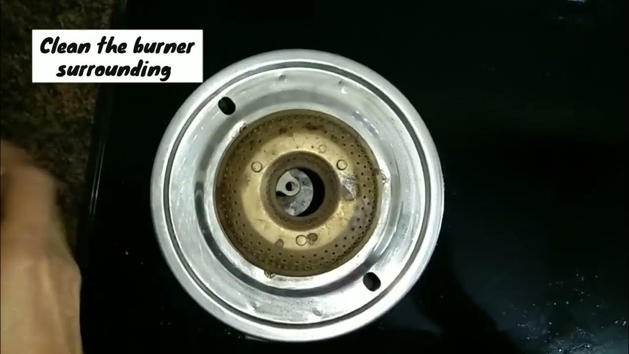 How to clean glass gas stove kitchen cleaning tips YouTube