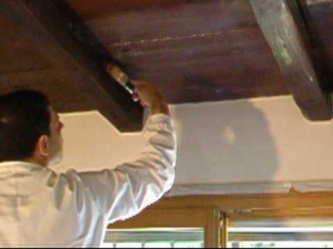 Come trattare il legno impregnante per legno travi a vista youtube Verniciare travi in legno