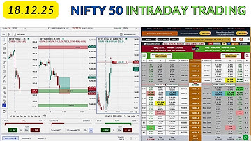 NIFTY 50 INTRADAY TRADING || LTP CALCULATOR || 18.12.25