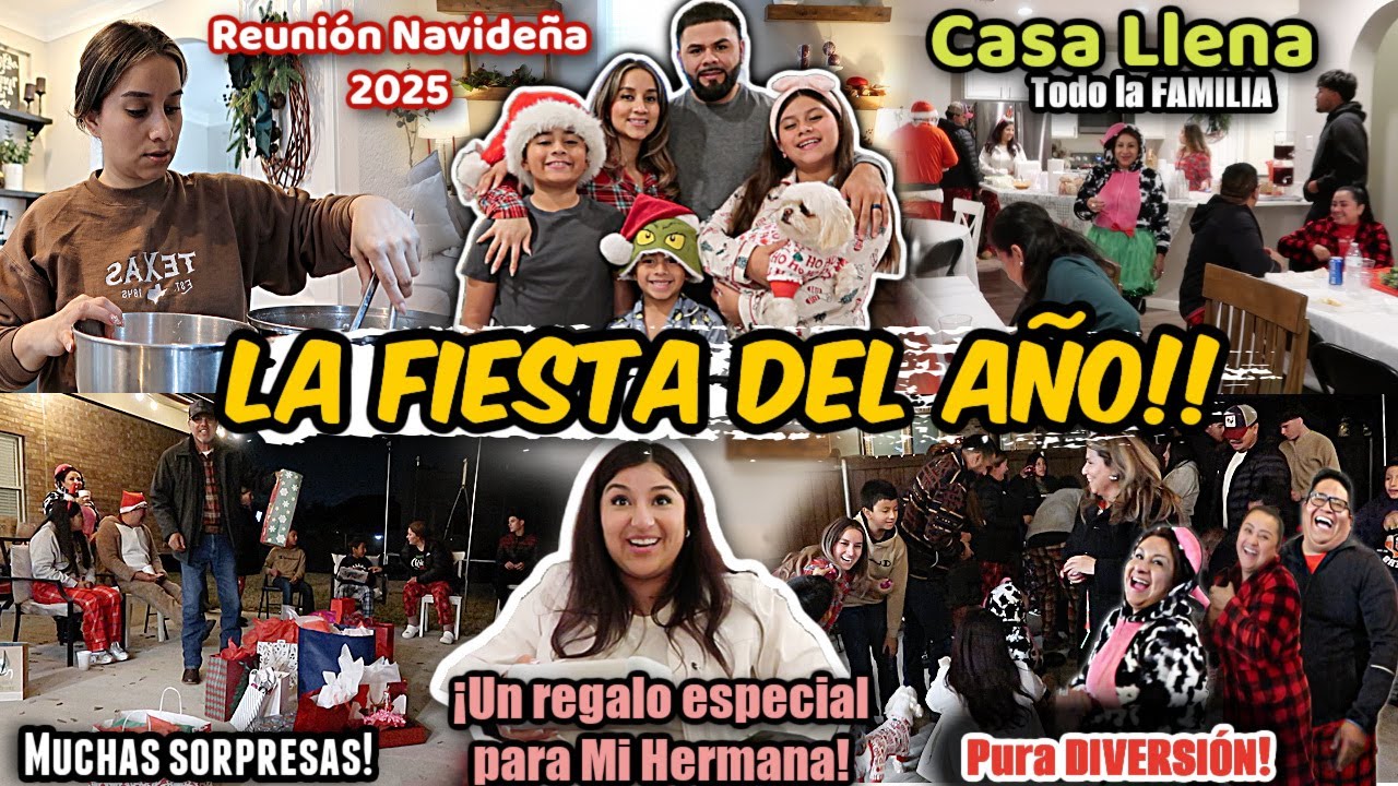 La REUNIÓN FAMILIAR DEL AÑO‼️Así FESTEJAMOS NAVIDAD EN MI Casa🎄😂Risas, Regalos, JUEGOS Y MUCHAS MÁS😂