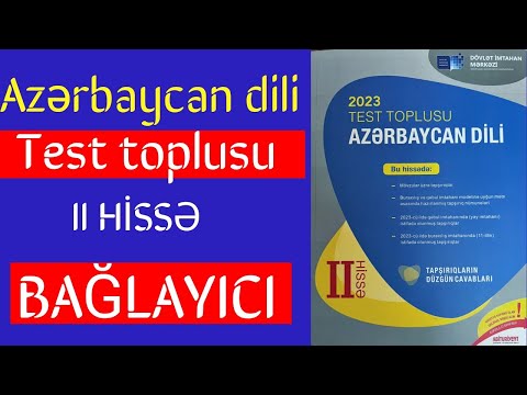 Bağlayıcı (tam izah) . Azərbaycan dili test toplusu