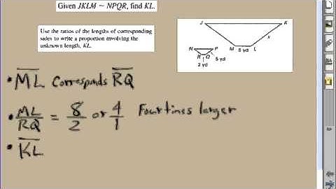 Finding an Unknown Side Length using Similar Figures
