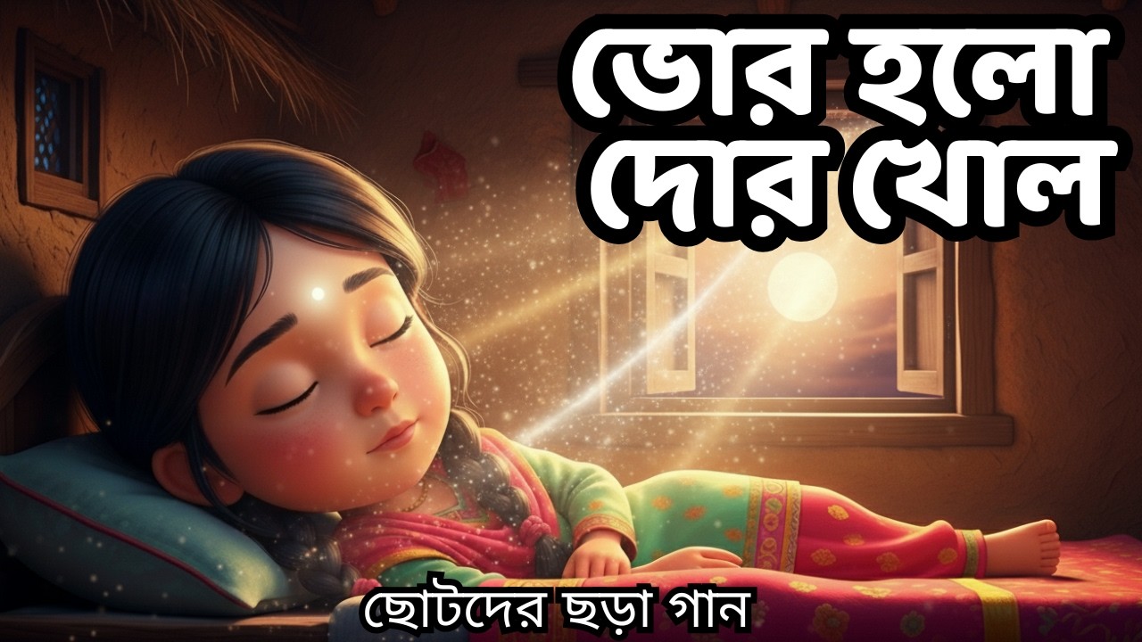 ভোর হলো দোর খোল | Bhor Holo Dor Kholo | বাংলা ছড়া | শিশুর ছড়া গান ...