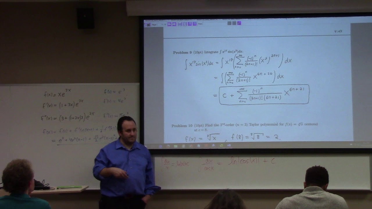 Calculus II: review for final exam, 12-12-17, part 2 - YouTube