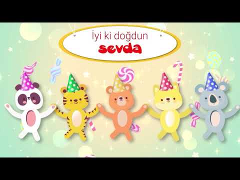 İyi ki Doğdun  SEVDA - İsme Özel Kırmızı Balık Doğum Günü Şarkısı