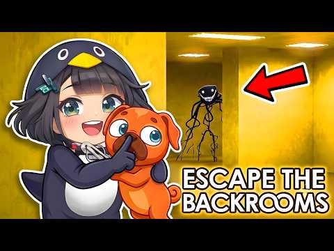 Gugugaga Penguin & Chompy Chasey Plays ROBLOX ESCAPE THE BACKROOM