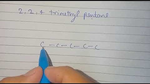 structure of IUPAC 2,2,4 Trimethyl pentane