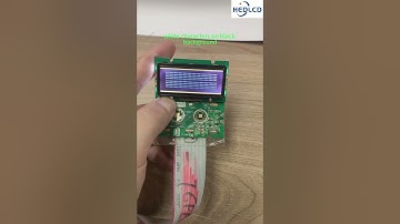 1202 character dot matrix LCD module, white characters on black background. #electronic