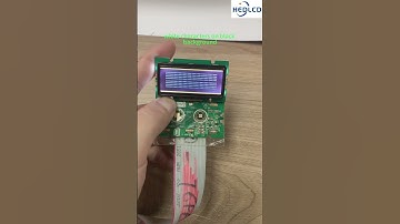 1202 character dot matrix LCD module, white characters on black background. #electronic