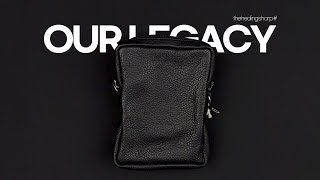 OUR LEGACY DELAY MINI BAG SL2198DB BLACK (ASMR) - YouTube