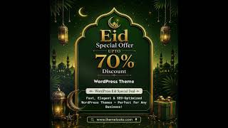 Eid Al-Adha Exclusive Offer from ThemeLooks WordPress Themes! Up To 70% OFF 🌙