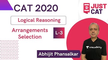 CAT 2020 | Logical Reasoning | Arrangements | Selection By Abhijit Phansalkar