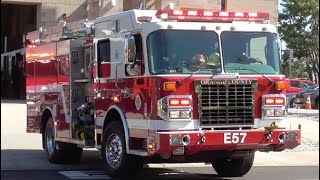 OCFA Engine 57 & Medic 57 Responding