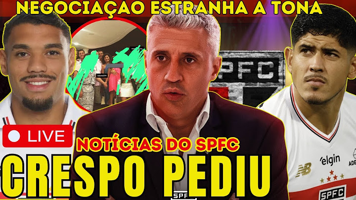 AGORA!! ESQUEMA DE FAVORECIMENTO NO SPFC? ACORDO POR ALAN FRANCO! MERCADO DA BOLA E CRESPO