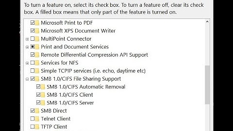 SAMBA PART 2. Windows 10 SMB features enable. You must setup a static IP address for this to work.