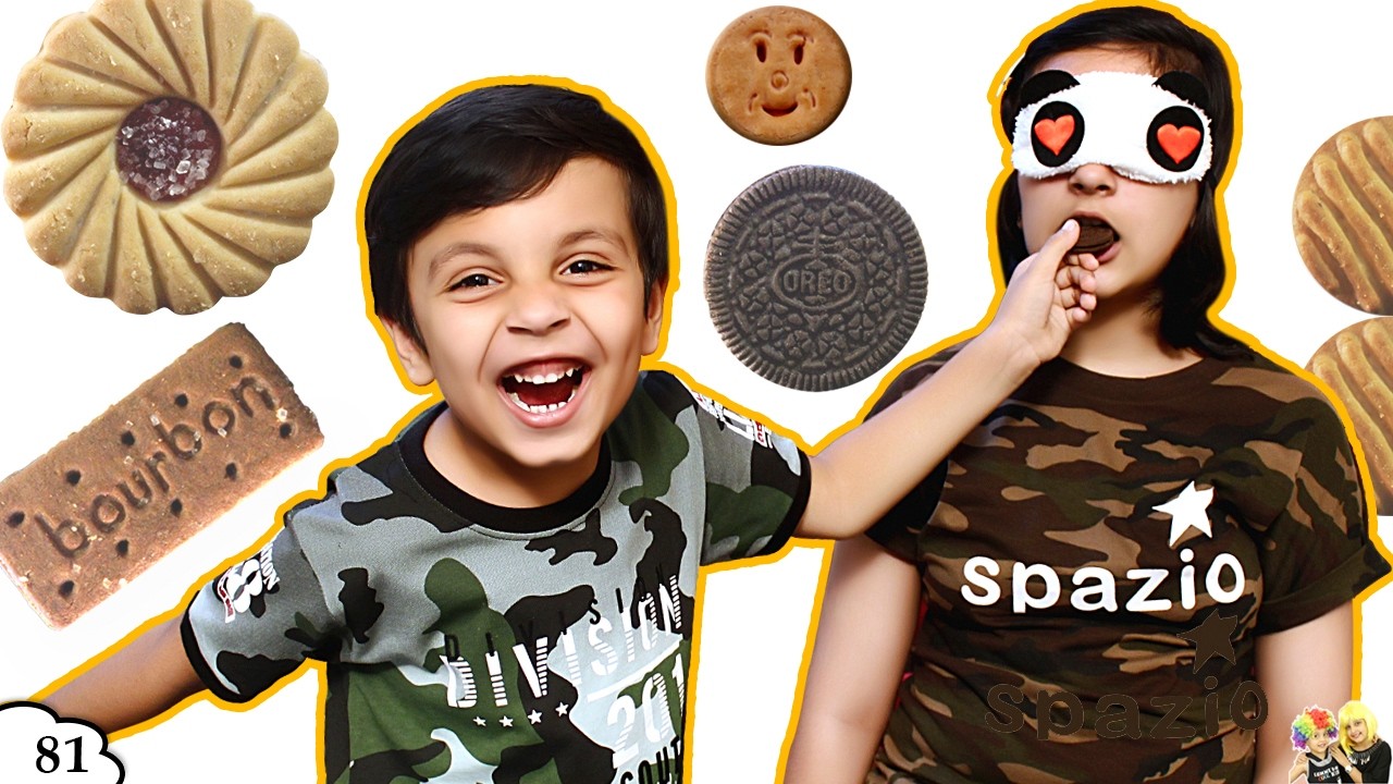 GUESS THE BISCUIT CHALLENGE | Funny Blindfold Eating Challenge | Aayu and Pihu Show