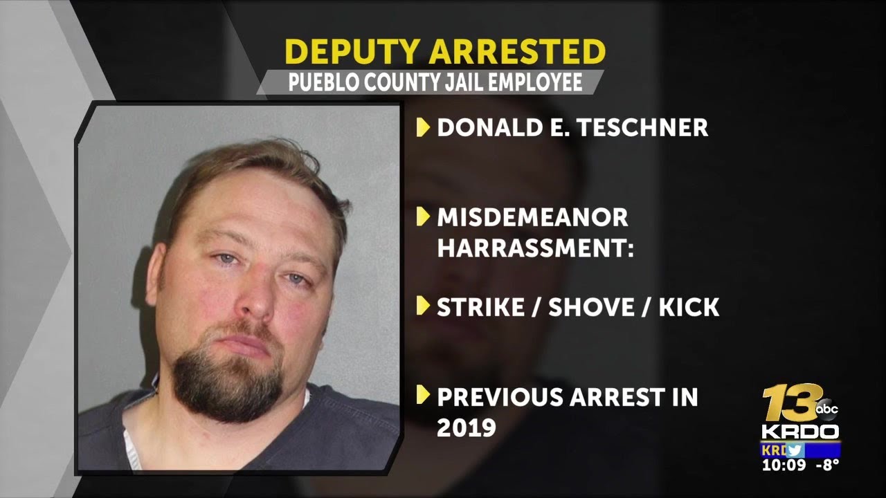 Pueblo County deputy arrested on harassment charge - YouTube