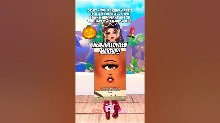 🚨NEW HALLOWEEN MAKEUP!! 🎃💄#dti #dresstoimpress #halloween #update #roblox #news #shorts #trending