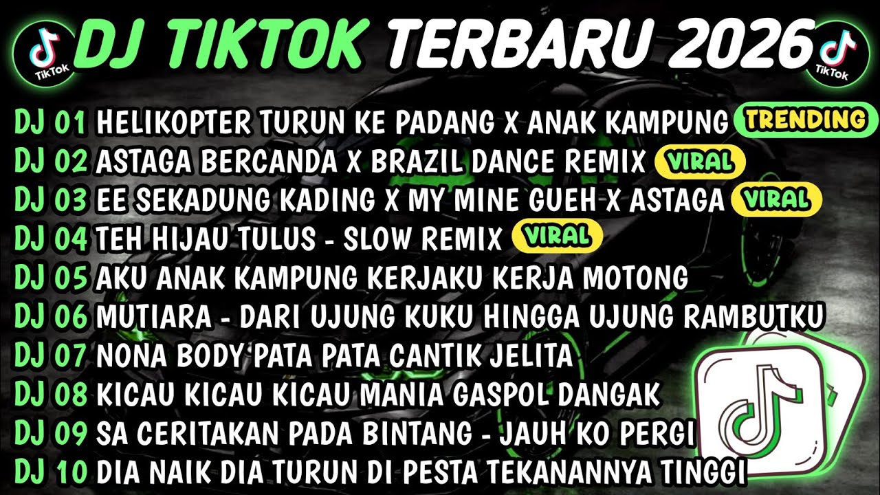 DJ TIKTOK TERBARU 2026🎵 HELIKOPTER TURUN KE PADANG X ANAK KAMPUNG🎵 ASTAGA BERCANDA X BRAZIL DANCE🔥