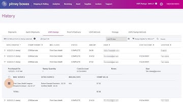 Requesting a stamp refund in PitneyShip, PitneyShip Pro, and PitneyShip Enterprise