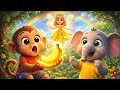 Hindi Nursery Rhymes || Kids Cartoon Rhyme in Hindi || Funny Monkey Rhyme ||