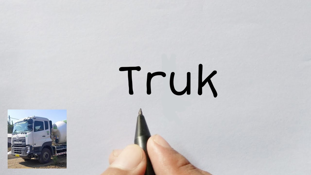 GOKIL, kata TRUK jadi gambar MOBIL TRUK mengangkat BATU BATU 