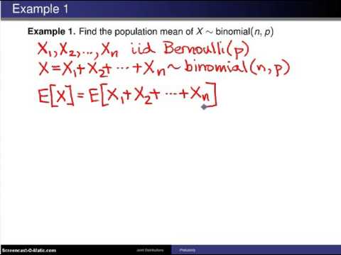 Multivariate distributions: Expected