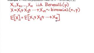 Famous Multivariate distributions:  Expected value of a sum -- Example 1 Profile