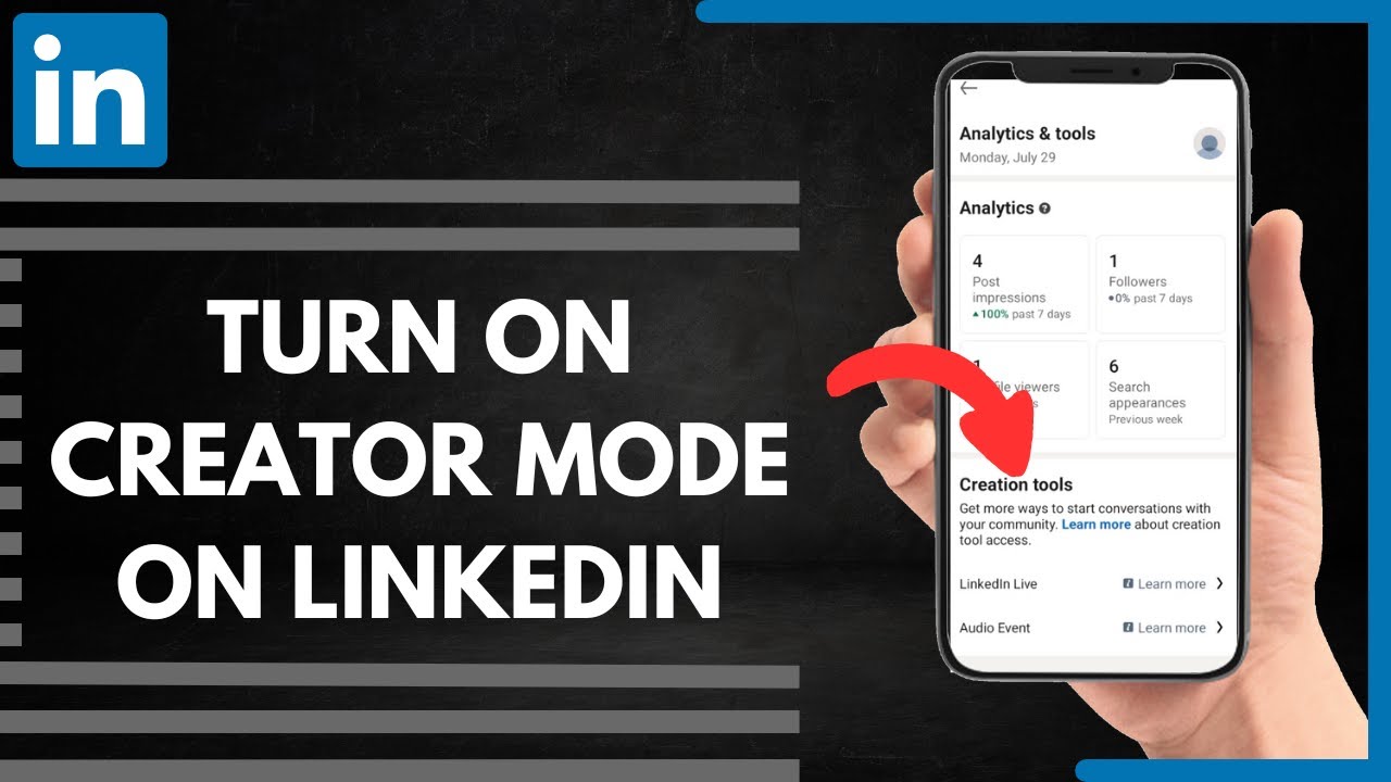 How To Turn On Creator Mode On LinkedIn - YouTube