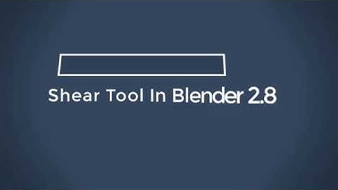 Shear And To Sphere Tool In Blender 2.8. Shear And To Sphere Use Technique In Blender 2.8 Tutorial