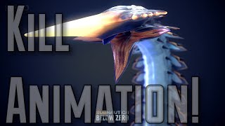 Subnautica Below Zero: Ice Worm Kill Animation!