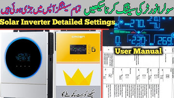 Solar Max Orion Inverter Complete Settings | How to set useful parameters on Solar max orion #solar
