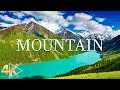 FLYING OVER MOUNTAIN (4K UHD) - Relaxing Music Along With Beautiful Nature - 4K Video Ultra HD