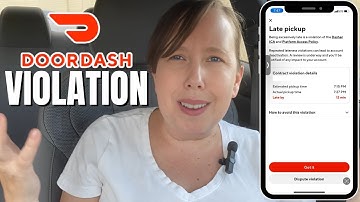 DoorDash Contract Violation: Why I Got One and What to do!