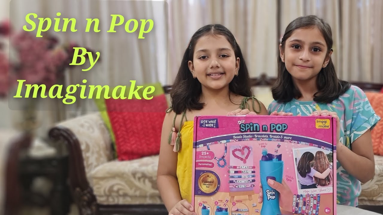 Spin n Pop BY Imagimake | Jewelry Making Kit | Unboxing Spin n Pop | Kids Activity kit |