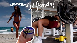 beach weekend in florida ☀️ saturday vlog, intense full body workout, new lane eights!