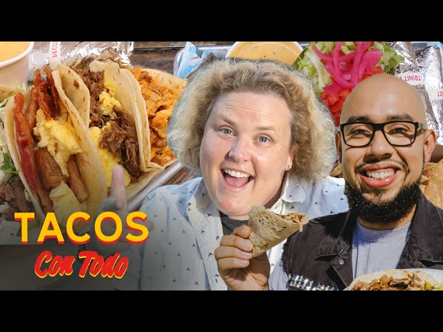 Fortune Feimster Does Improv While Eating Breakfast Tacos | Tacos Con Todo | First We Feast