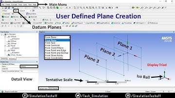 Plane Creation in Design Modeler | Lesson 11 | Ansys Design Modeler Tutorial | Tamil