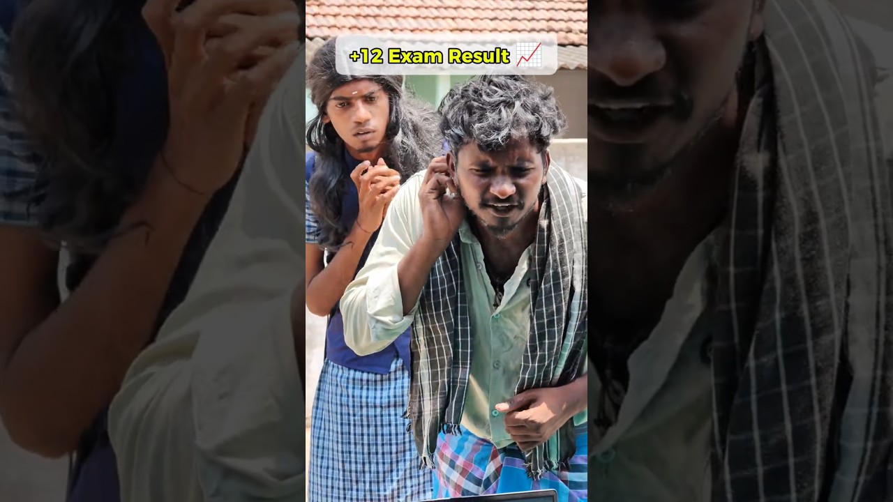 +12 Exam Result...📈🤣twist irukku..💯😂😂#shorts #comedy #exam #result #funny #school #basowvlogs