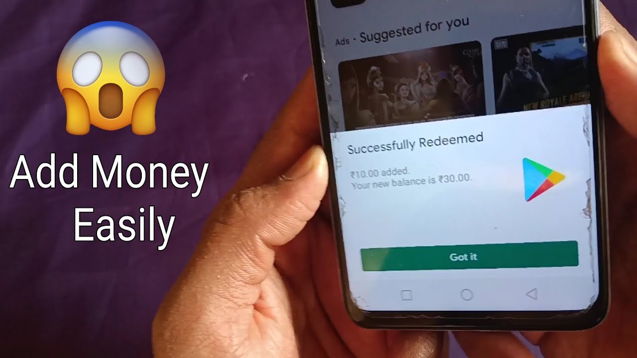 How To Add Money In Google Play Store ( Working