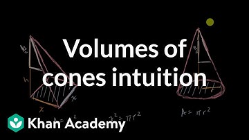Volumes of cones intuition | Solid geometry | High school geometry | Khan Academy