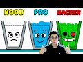 NOOB vs PRO vs HACKER en HAPPY GLASS