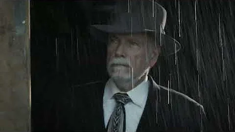 A 1940s private eye or detective working on a rainy day. (ASMR, no talking or music, soothing rain)