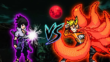 Sasuke Indra OP VS Naruto Baryon V3 in Jump Force Mugen 😱