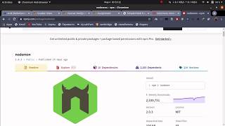 NodeJs #3 Nodemon paketi.